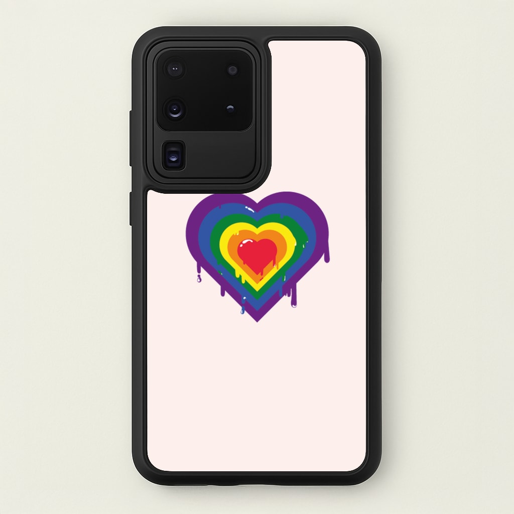 Dripped heart - Pride  - LGBT Phone Case for Galaxy S20 Ultra