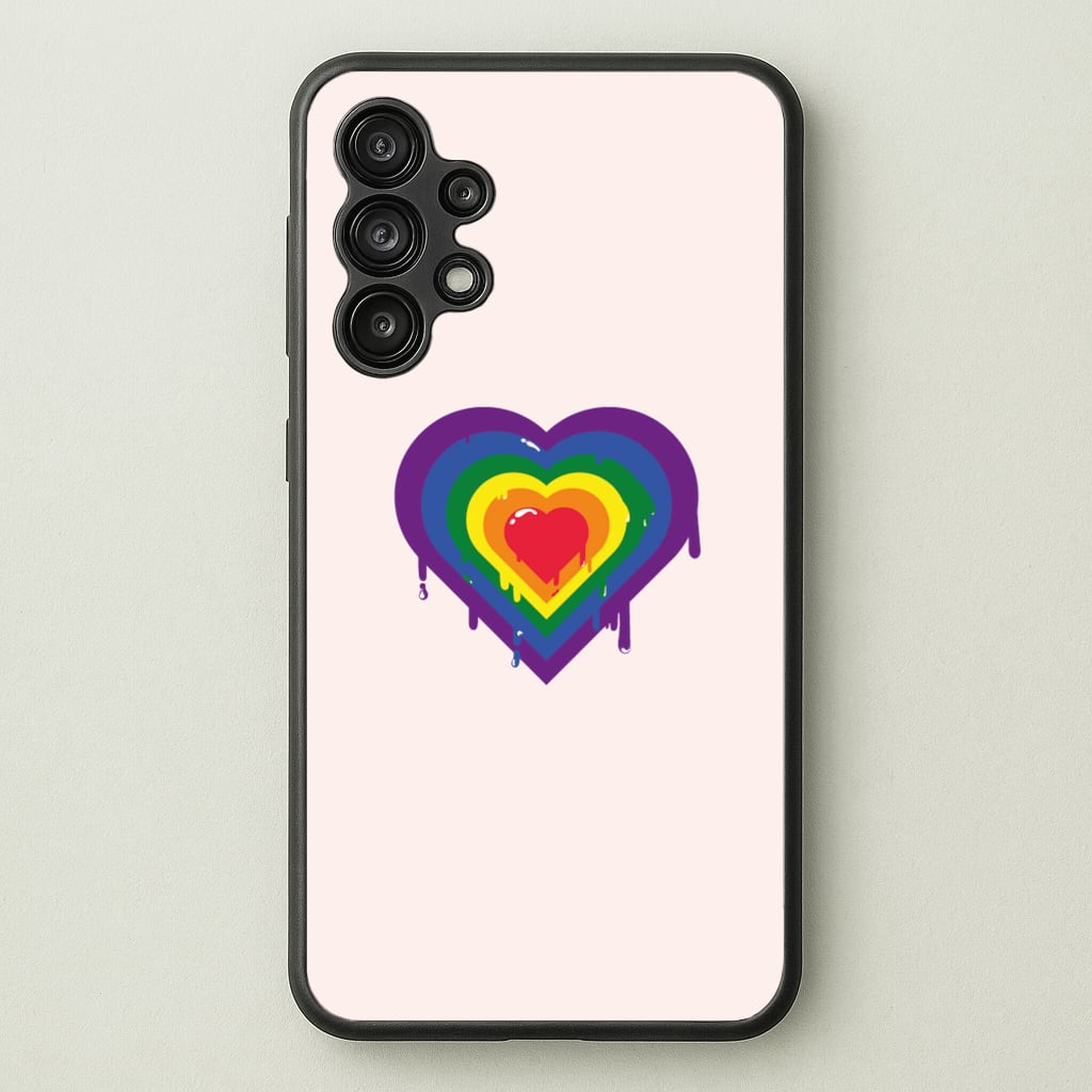 Dripped heart - Pride  - LGBT Phone Case for Galaxy A13