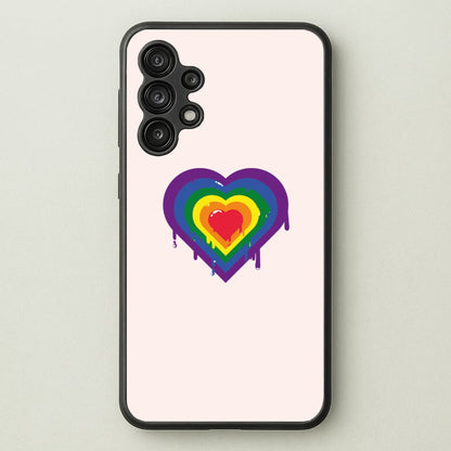 Dripped heart - Pride  - LGBT Phone Case for Galaxy A13