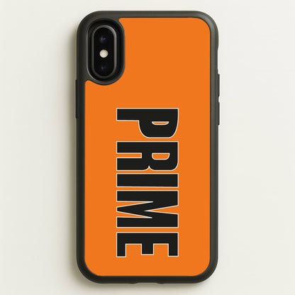 Prime - Orange  - Prime Phone Case for iPhone X / XS