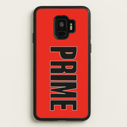 Prime - Red  - Prime Phone Case for Galaxy S9