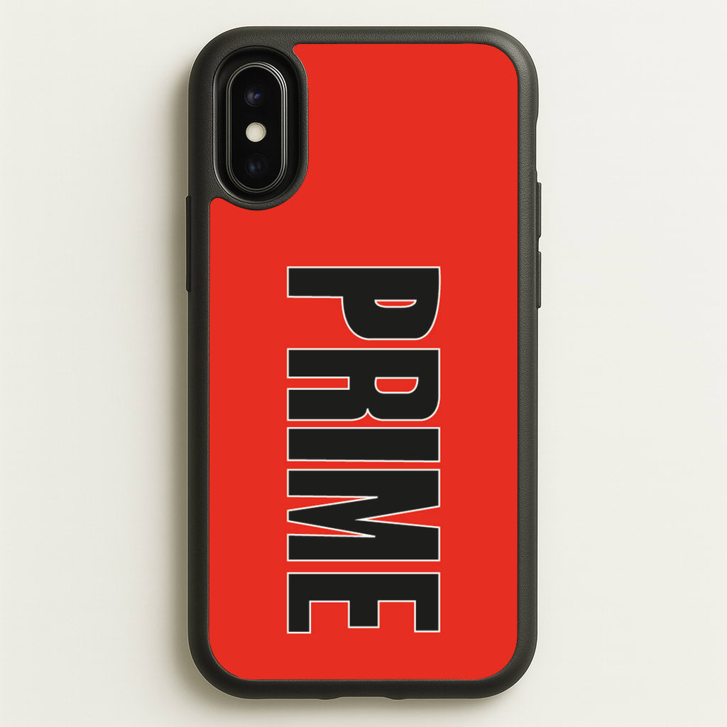 Prime - Red  - Prime Phone Case for iPhone X / XS