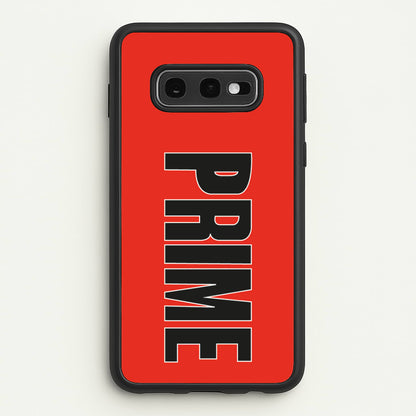 Prime - Red  - Prime Phone Case for Galaxy S10e