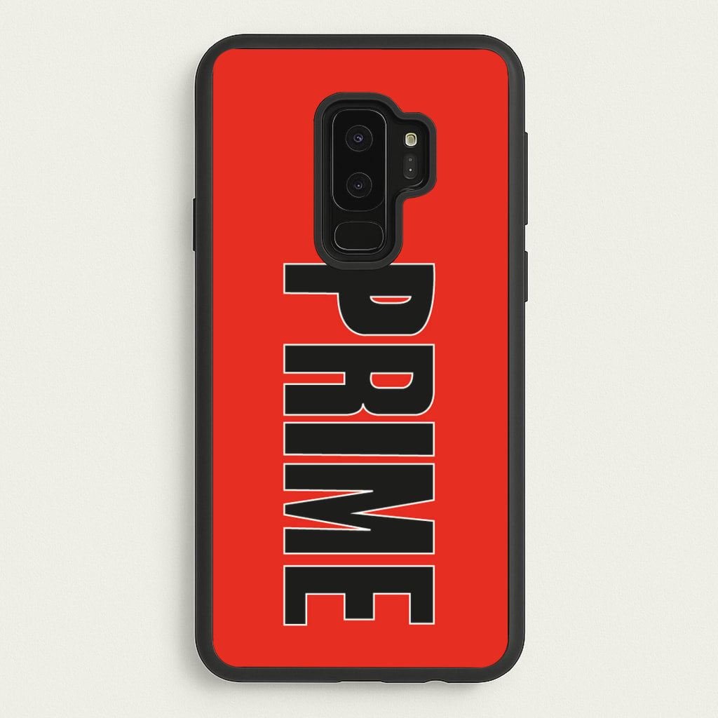 Prime - Red  - Prime Phone Case for Galaxy S9 Plus