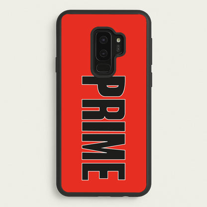 Prime - Red  - Prime Phone Case for Galaxy S9 Plus