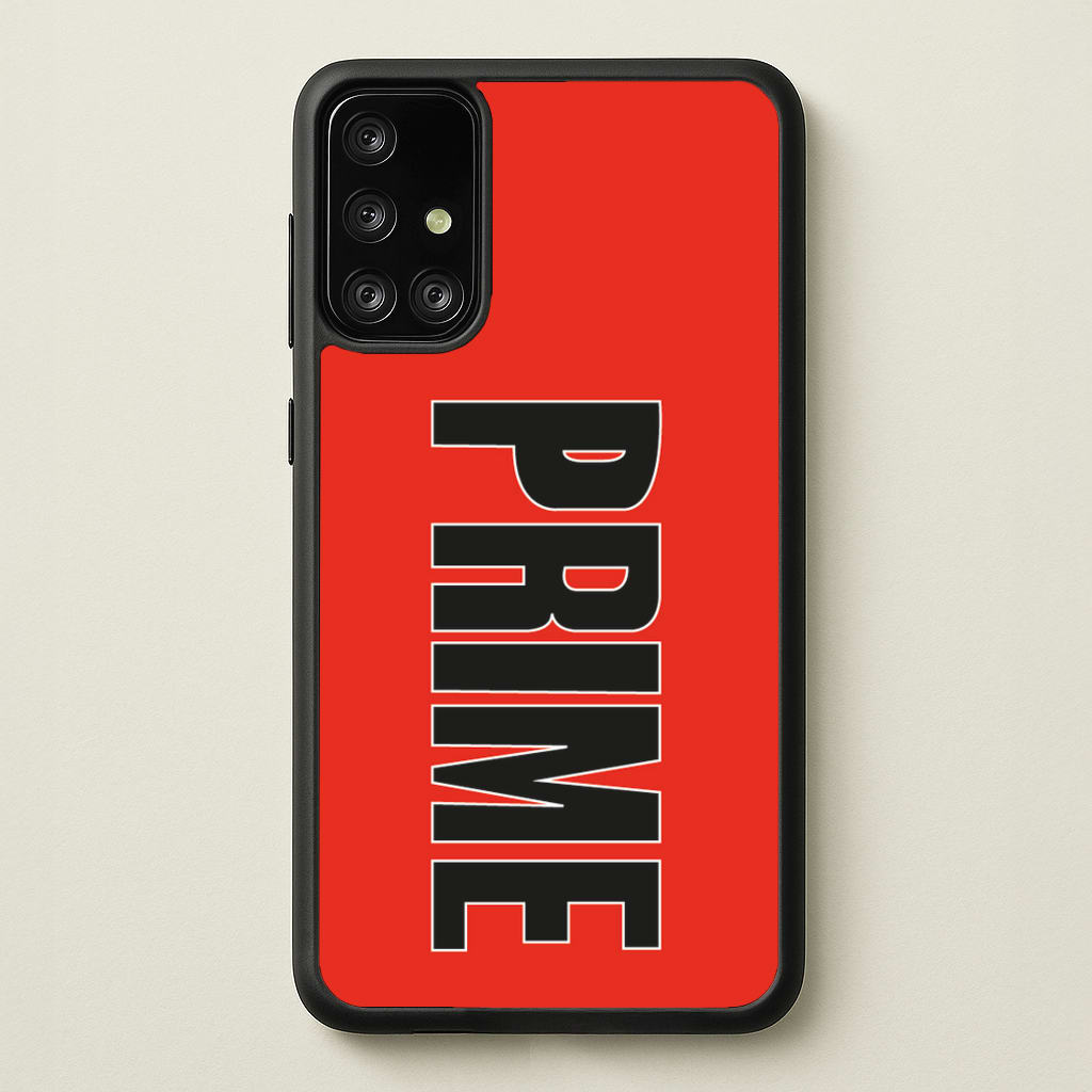 Prime - Red  - Prime Phone Case for Galaxy A71