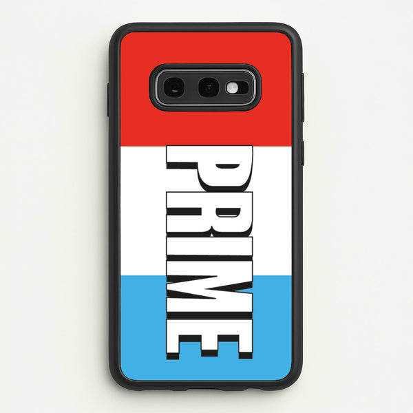 Prime - White And Red  - Prime Phone Case for Galaxy S10e