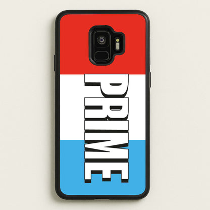 Prime - White And Red  - Prime Phone Case for Galaxy S9