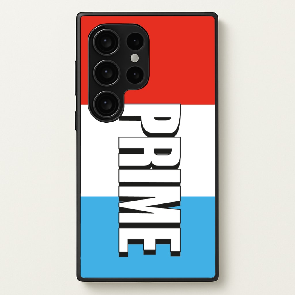 Prime - White And Red  - Prime Phone Case for Galaxy S24 Ultra