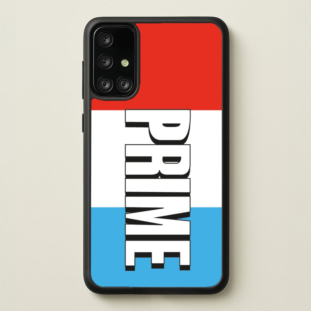 Prime - White And Red  - Prime Phone Case for Galaxy A71