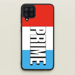 Prime - White And Red  - Prime Phone Case for Galaxy A12