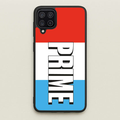 Prime - White And Red  - Prime Phone Case for Galaxy A12