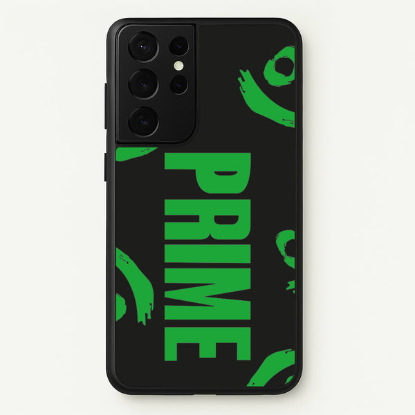 Prime - Green And Black  - Prime Phone Case for Galaxy S21 Ultra