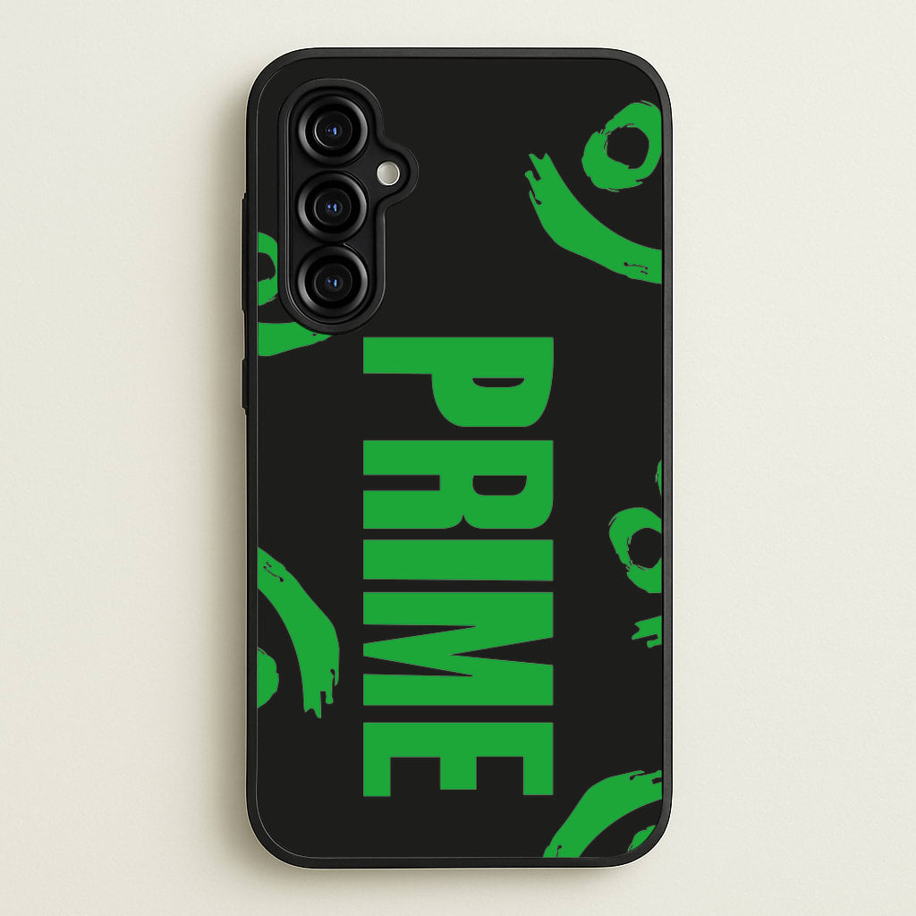 Prime - Green And Black  - Prime Phone Case for Galaxy A54