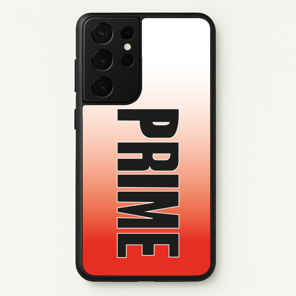 Prime - Red Gradient  - Prime Phone Case for Galaxy S21 Ultra