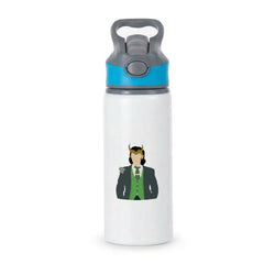 With Horns Active Water Bottle - Blue