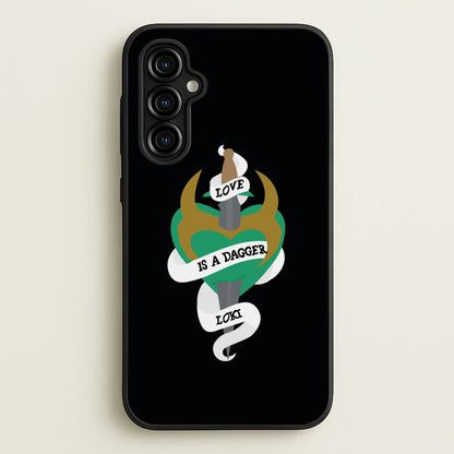 Love Is A Dagger  - Loki Phone Case for Galaxy A54