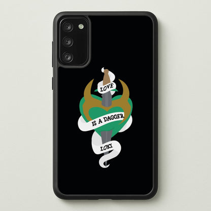 Love Is A Dagger  - Loki Phone Case for Galaxy S20