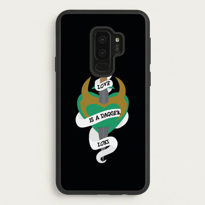 Love Is A Dagger  - Loki Phone Case for Galaxy S9 Plus