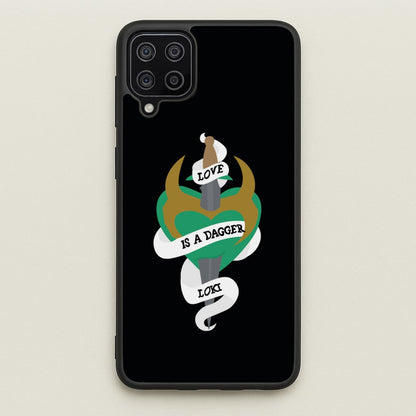Love Is A Dagger  - Loki Phone Case for Galaxy A12