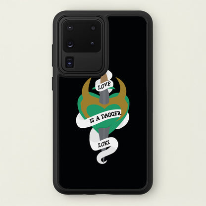 Love Is A Dagger  - Loki Phone Case for Galaxy S20 Ultra