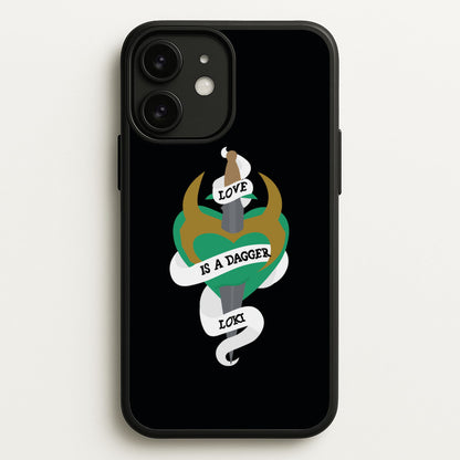 Love Is A Dagger  - Loki Phone Case for iPhone 11