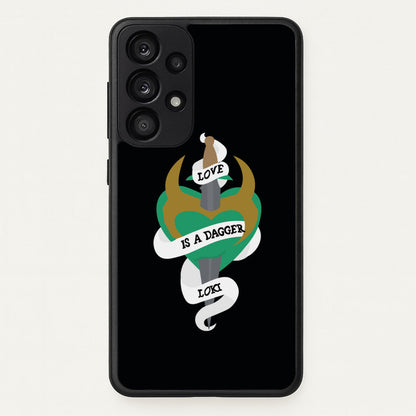 Love Is A Dagger  - Loki Phone Case for Galaxy A33