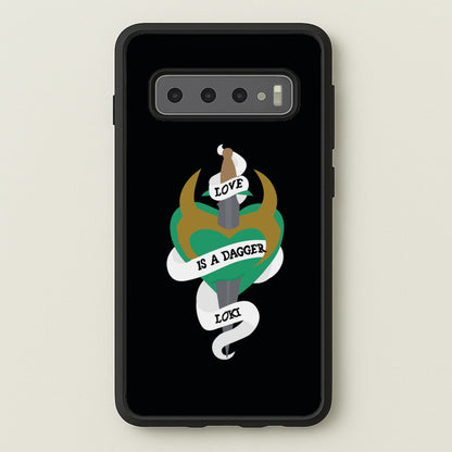 Love Is A Dagger  - Loki Phone Case for Galaxy S10