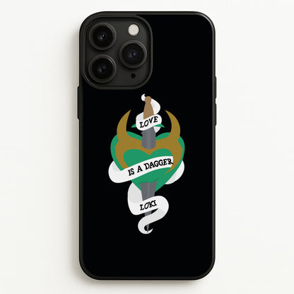 Love Is A Dagger  - Loki Phone Case for iPhone 11 Pro