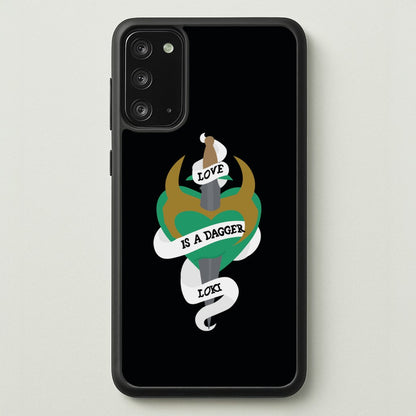 Love Is A Dagger  - Loki Phone Case for Galaxy Note 20