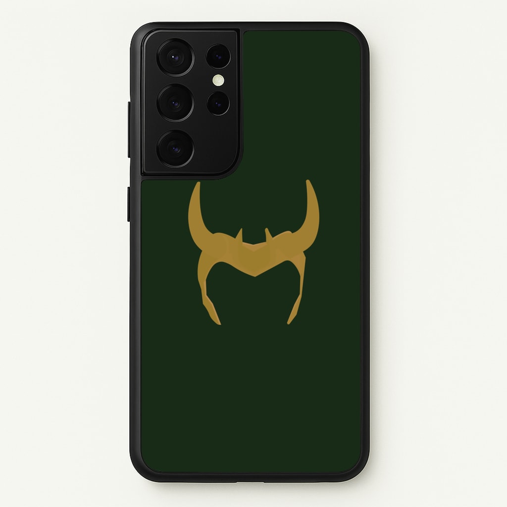 The Horned Helmet  - Loki Phone Case for Galaxy S21 Ultra