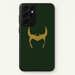 The Horned Helmet  - Loki Phone Case for Galaxy S21 Ultra