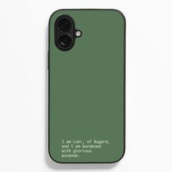 Burdened With Glorious Purpose  - Loki Phone Case for iPhone 16 Plus