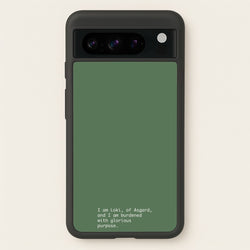 Burdened With Glorious Purpose  - Loki Phone Case for Google Pixel 8 Pro