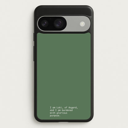 Burdened With Glorious Purpose  - Loki Phone Case for Google Pixel 9 / 9 Pro