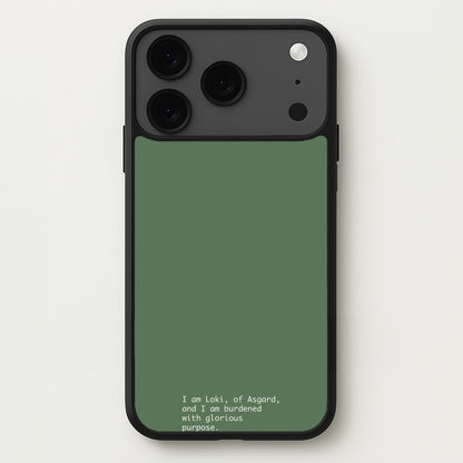 Burdened With Glorious Purpose Phone Case for iPhone 17 Pro