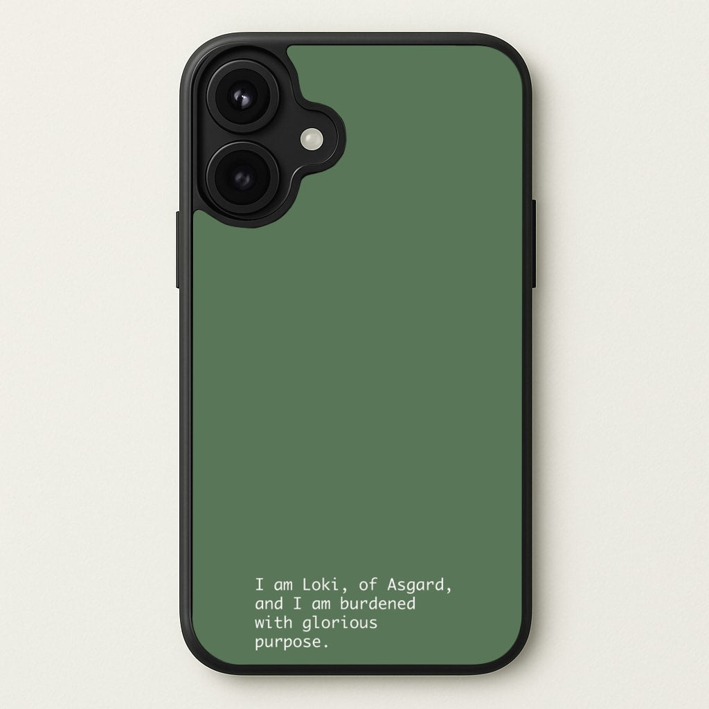 Burdened With Glorious Purpose Phone Case for iPhone 17