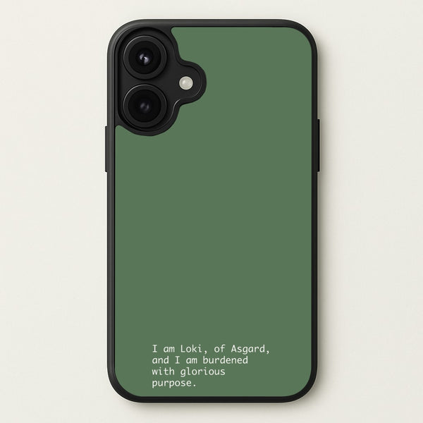 Burdened With Glorious Purpose Phone Case for iPhone 17