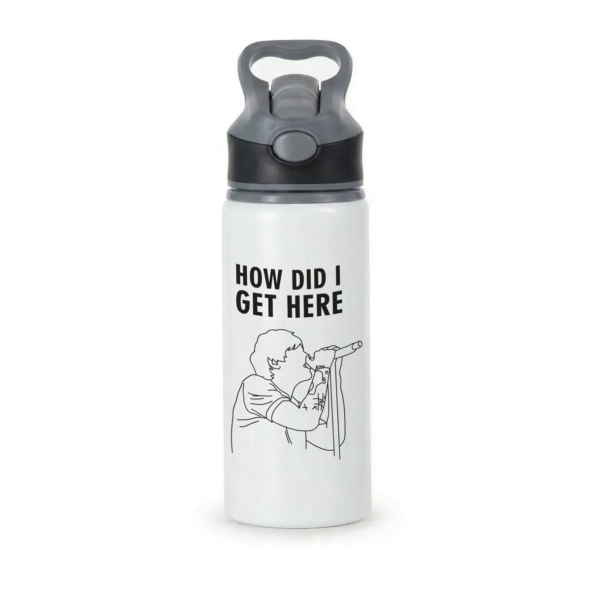 How Did I Get Here Outline Active Water Bottle