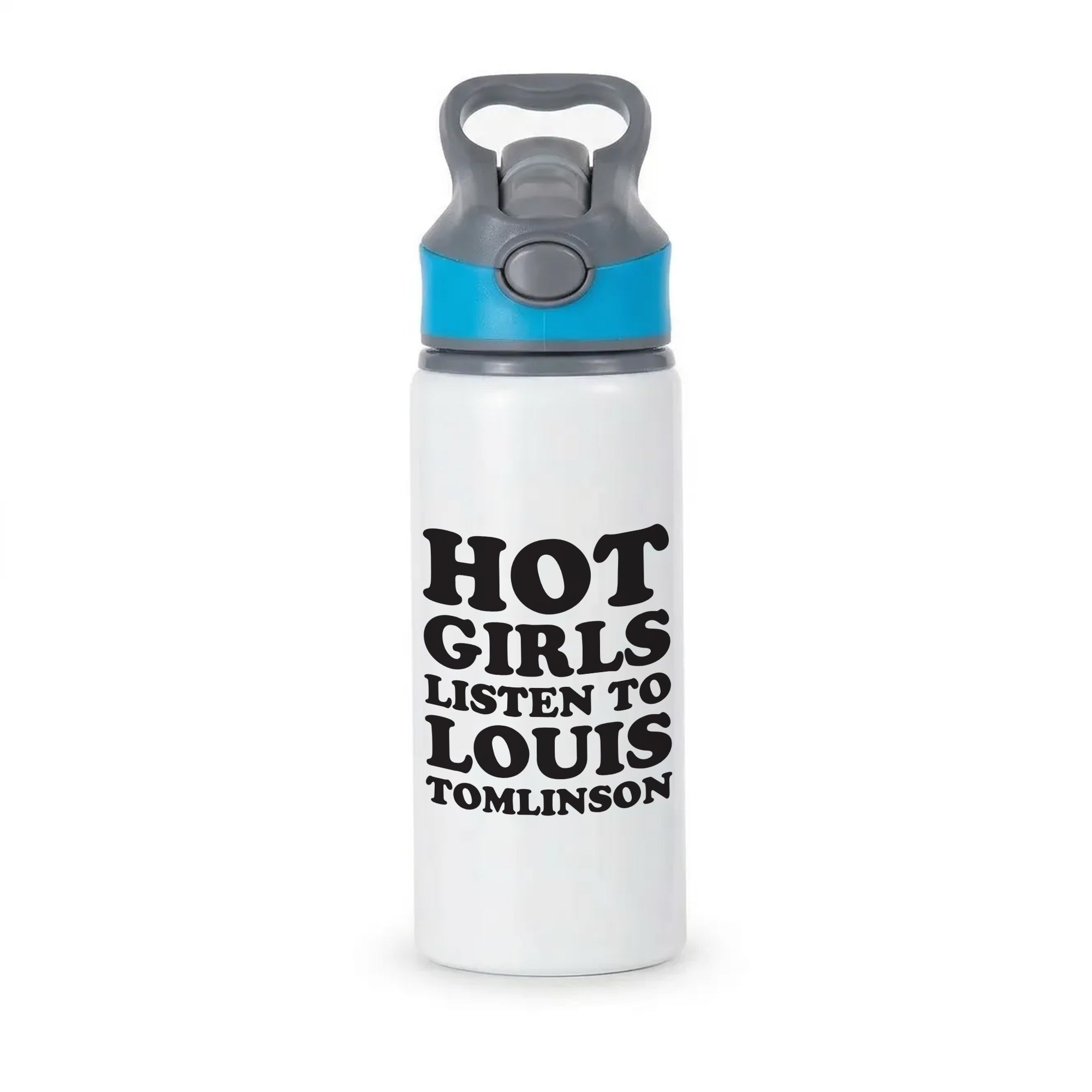 Hot Girls Listen To Louis Active Water Bottle - Blue