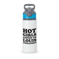Hot Girls Listen To Louis Active Water Bottle - Blue