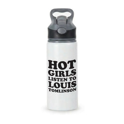 Hot Girls Listen To Louis Active Water Bottle - Black