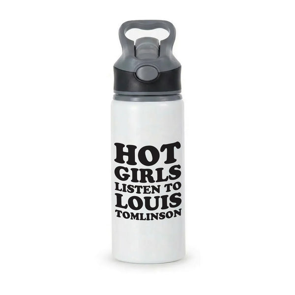 Hot Girls Listen To Louis Active Water Bottle - Black