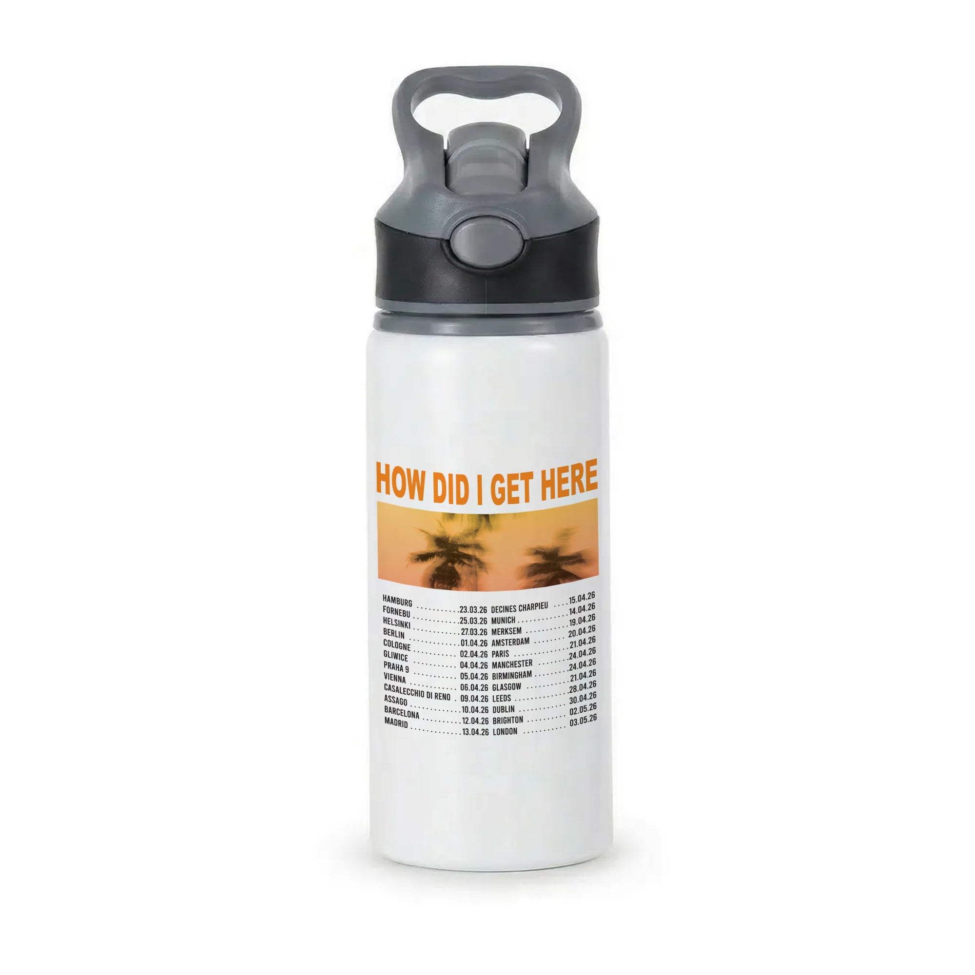 HDIGH Tour 2026 Active Water Bottle - Black