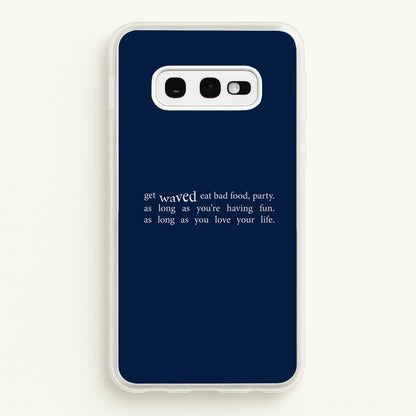 There's More To Life -  - Loyle Carner Phone Case for Galaxy S10e