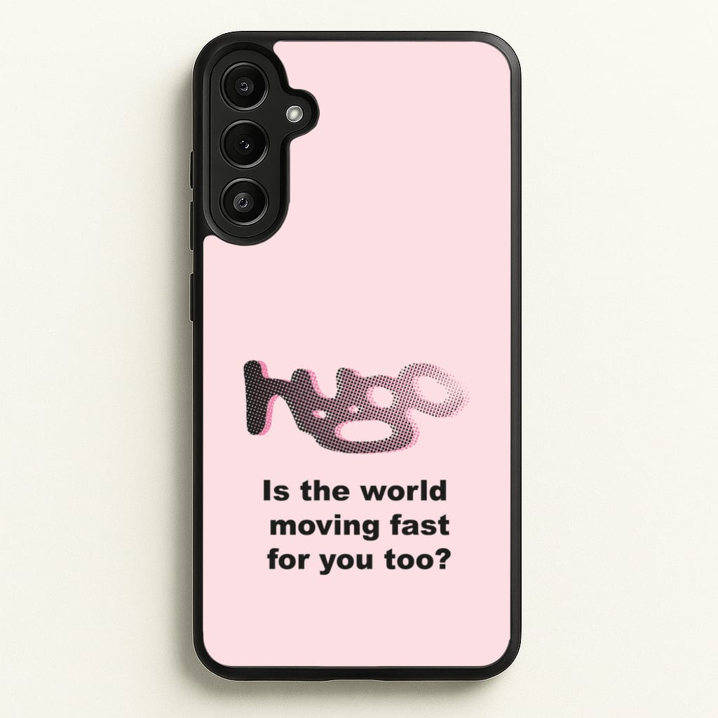 Pink Hugo -  - Loyle Carner Phone Case for Galaxy A34