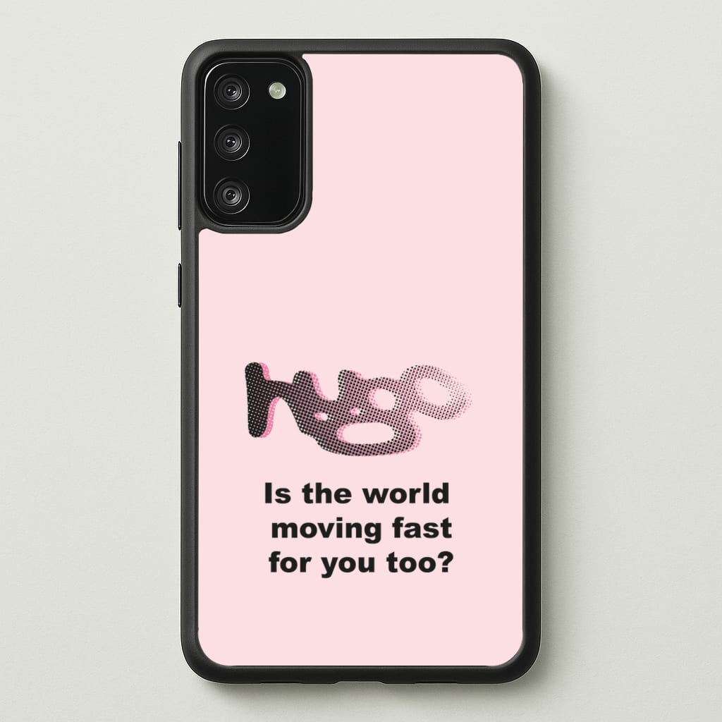 Pink Hugo -  - Loyle Carner Phone Case for Galaxy A41