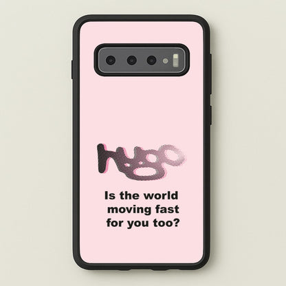 Pink Hugo -  - Loyle Carner Phone Case for Galaxy S10