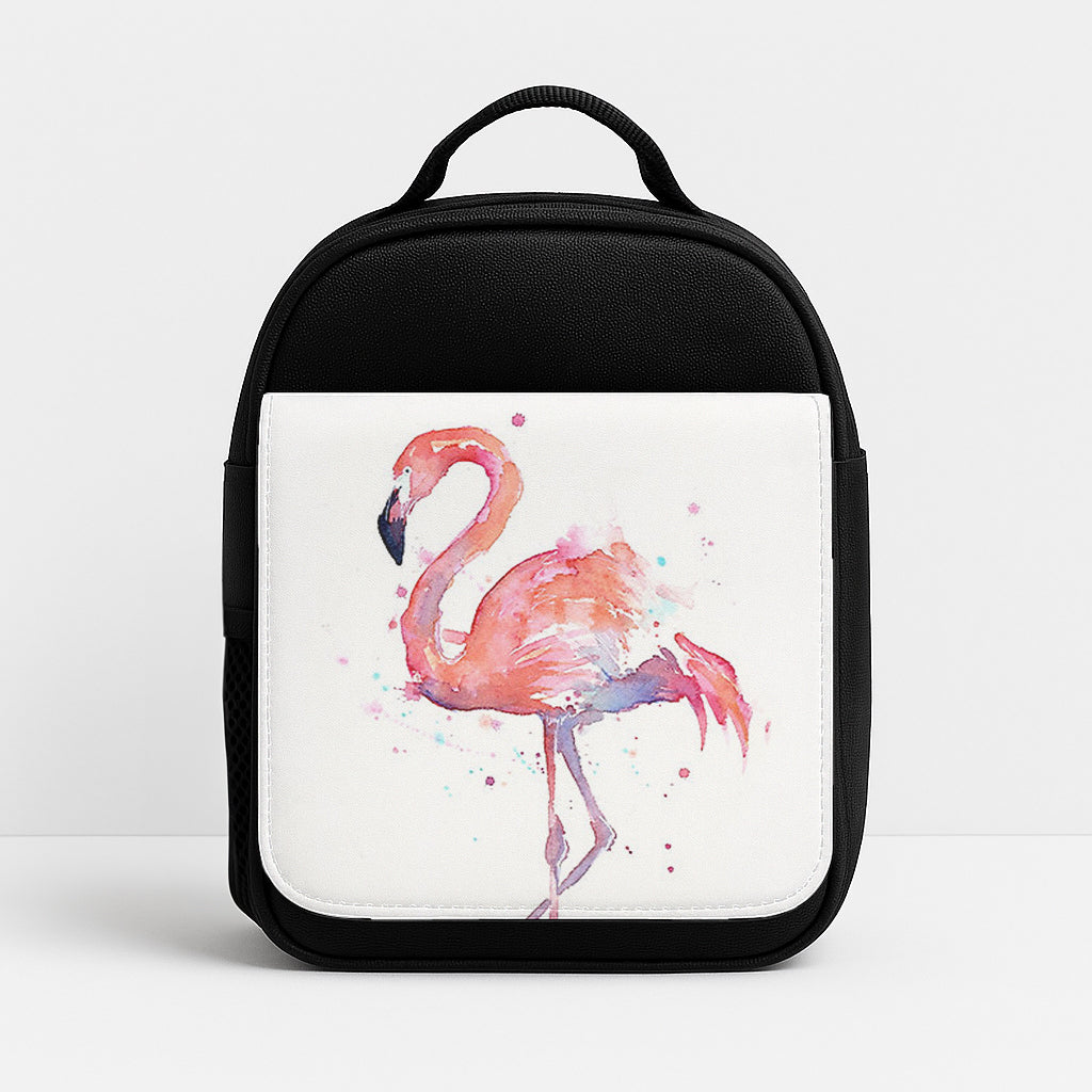 Watercolour Flamingo Painting Lunchbox