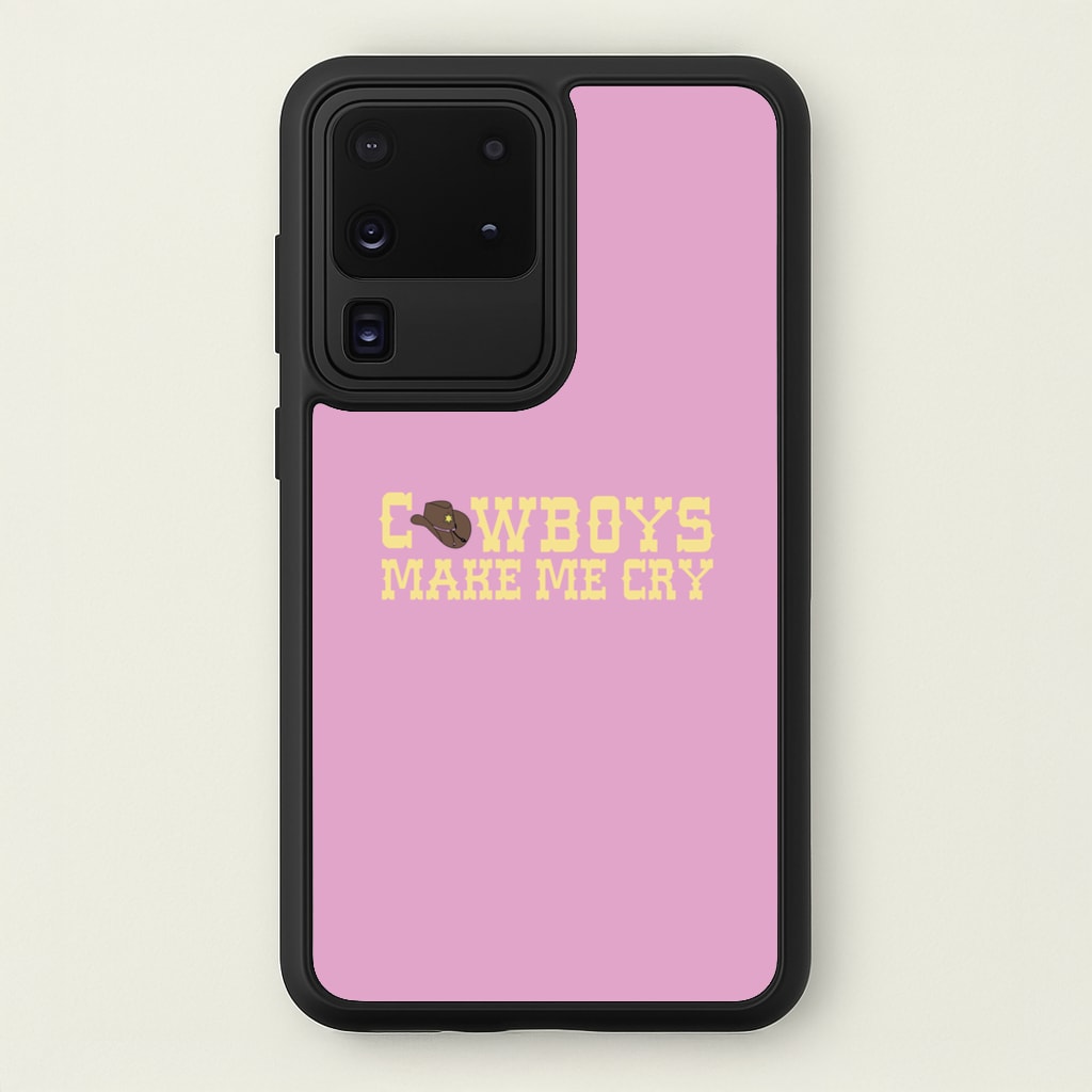 Cowboys Make Me Cry - Post  - Post Malone Phone Case for Galaxy S20 Ultra